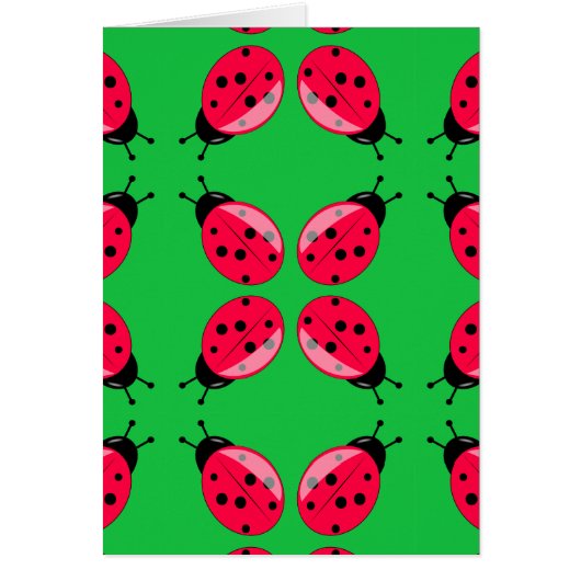 Red Ladybugs Cards (Front)