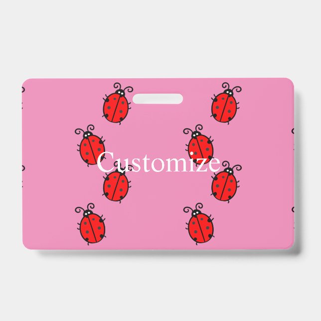 Red Ladybugs Crawling Thunder_Cove  Badge (Front)