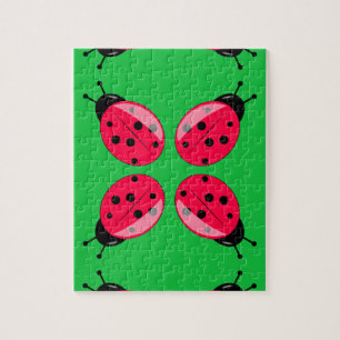 Red Ladybugs Jigsaw Puzzle