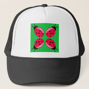 Red Ladybugs Trucker Hat