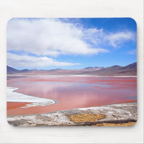 Red Lagoon Laguna Colorada in Bolivia mousepad