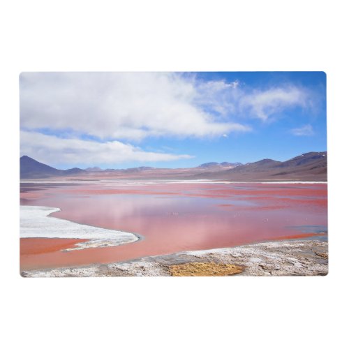 Red Lagoon Laguna Colorada in Bolivia placemat