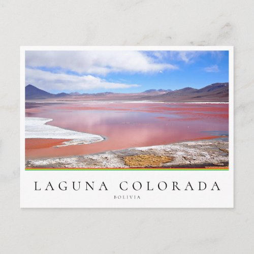 Red Lake Laguna Colorada in Bolivia Postcard