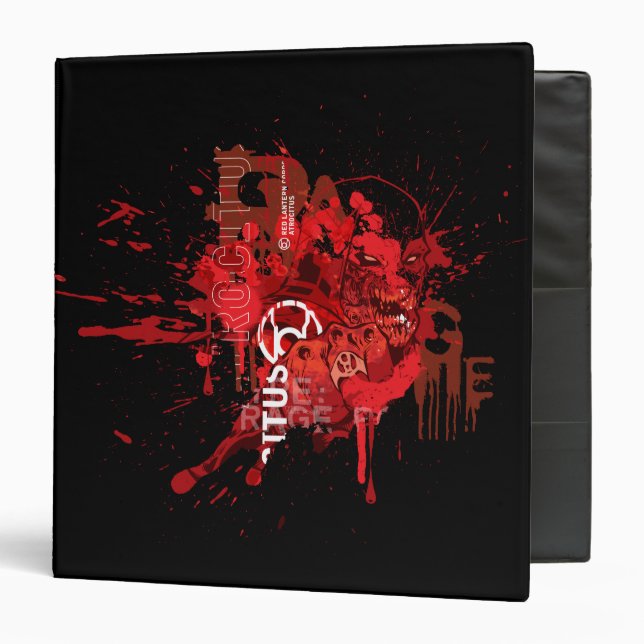 Red lantern Corps Collage Binder (Front/Inside)