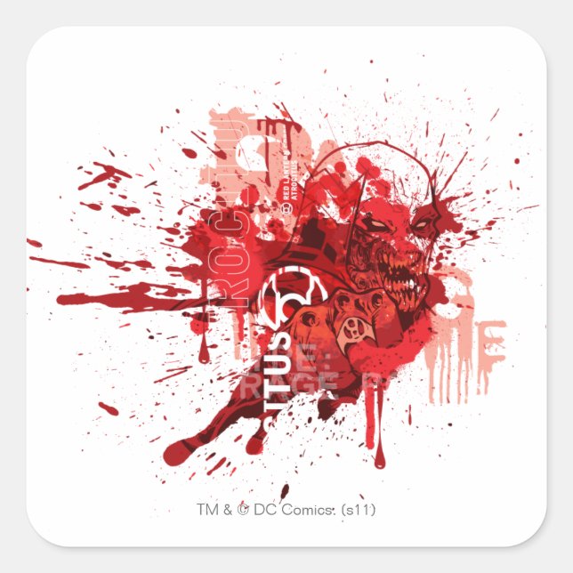 Red lantern Corps Collage Square Sticker (Front)