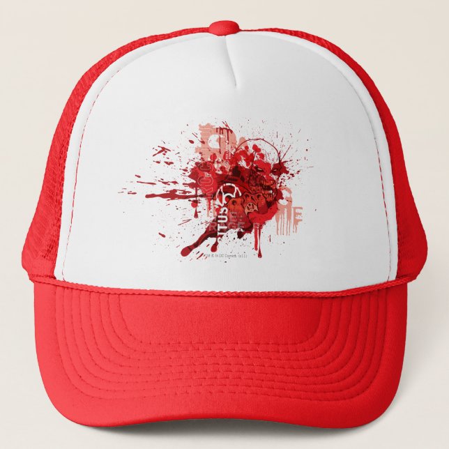 Red lantern Corps Collage Trucker Hat (Front)