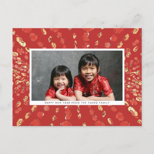 Red Lanterns Chinese Lunar New Year Photo Holiday Postcard