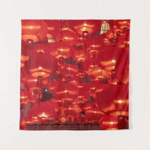 Red Lanterns Chinese New Year Tapestry