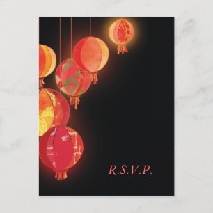 Red Lanterns Wedding Menu Choice RSVP