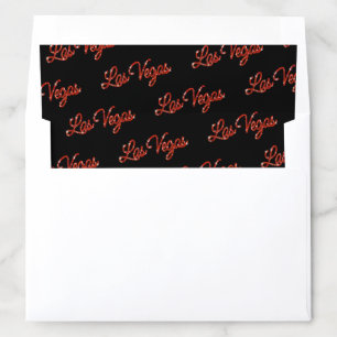 Red Las Vegas Sparkles Envelope Liner