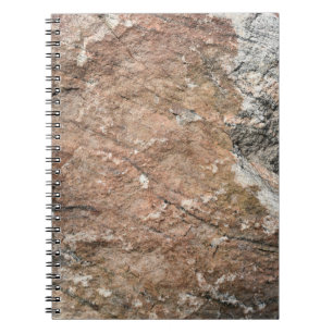 Red Layered And Crumbling Rock Notebook