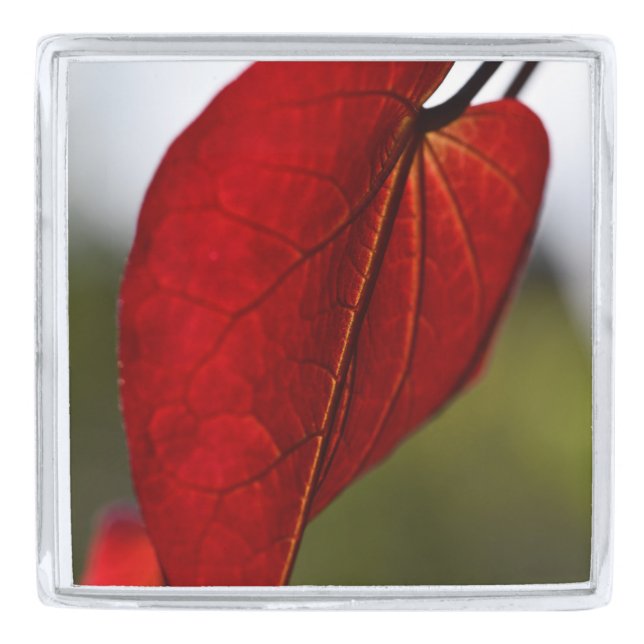 Red Leaf Lapel Pin (Front)