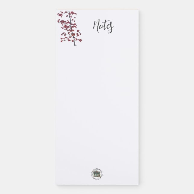 Red Leaf Note Pad (Front)
