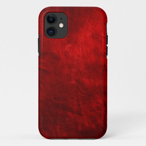 Red Leather iPhone 11 Case