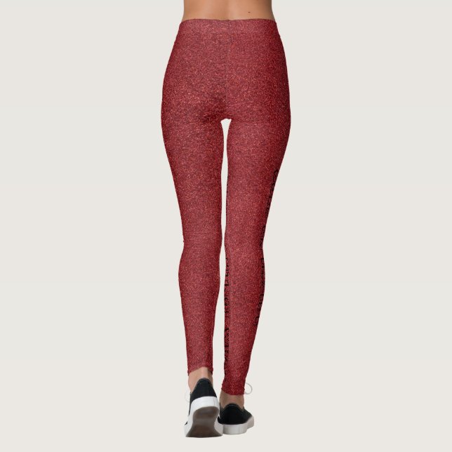 Red Leather Leggings (Back)