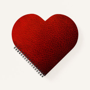 Red leather  notebook