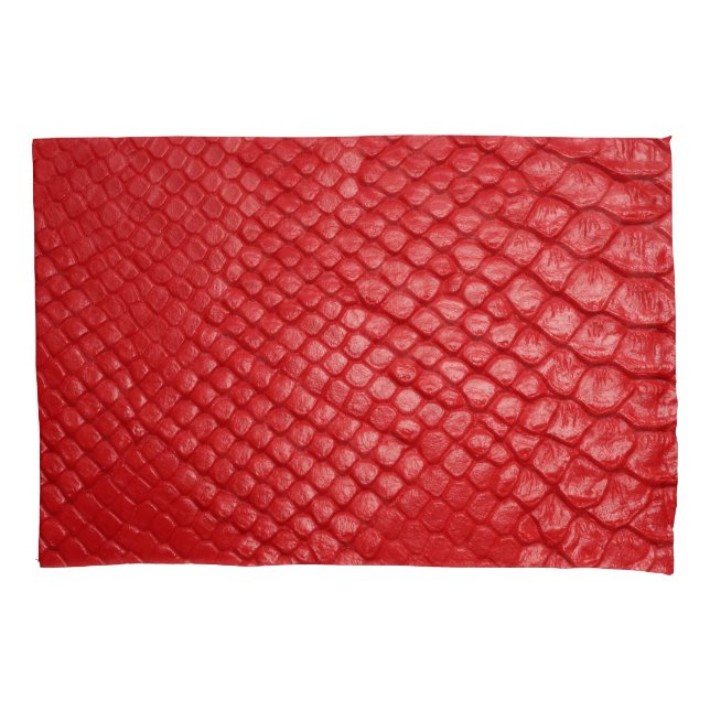 Red Leather: Product Showcase Pillow Case (Front)