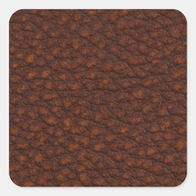 Red leather square sticker (Front)