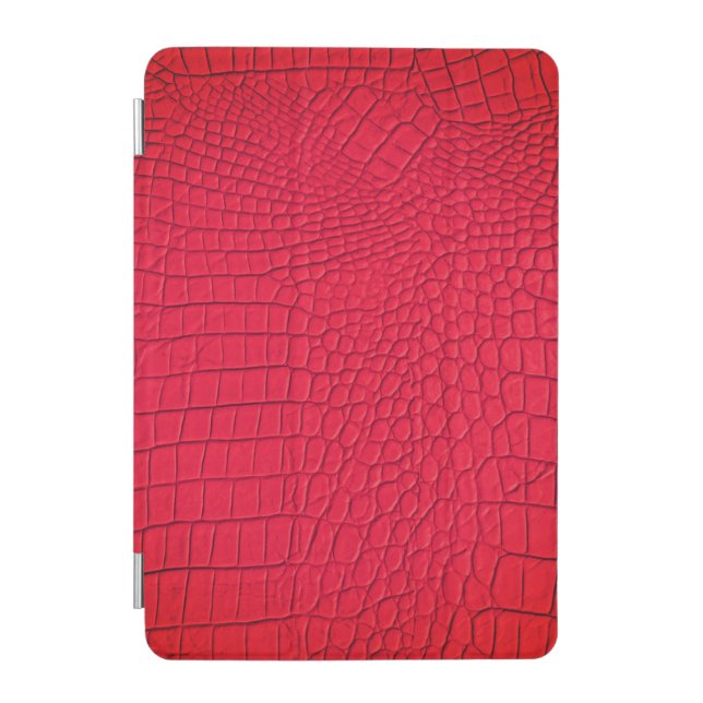 Red Leather Texture iPad Protective Cover (Front)