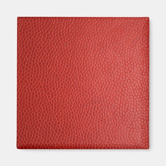 Red Leather Texture Magnet (Front)