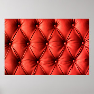 Red leather, texture poster
