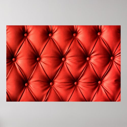 Red leather texture poster