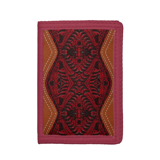 Red Leather Wallet (Front Vertical)
