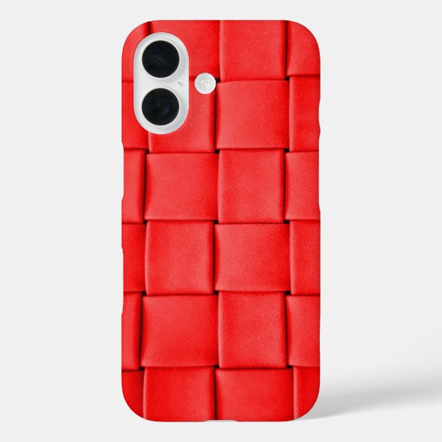 red leather weave background Case-Mate iPhone case (Back)