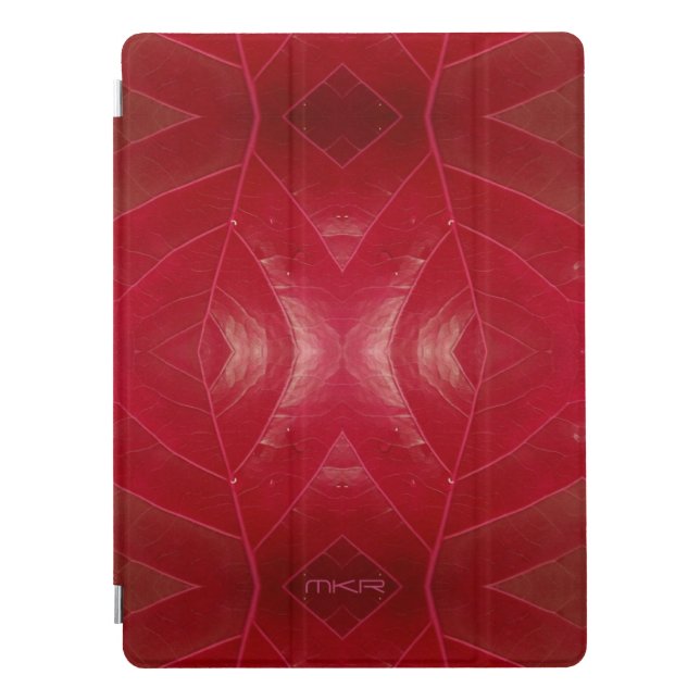 Red Leatherette iPad Pro Smart Cover (Front)