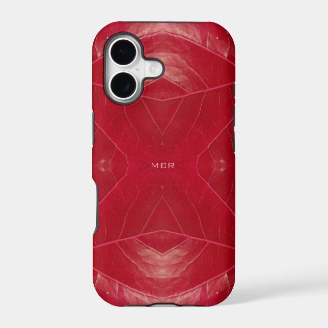 Red Leatherette Iphone Case (Back)