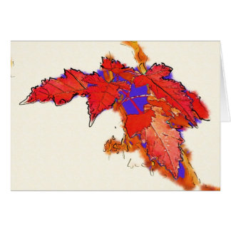 Red Leaves in the Sun Cards