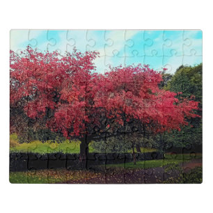 Red leaves jigsaw puzzle