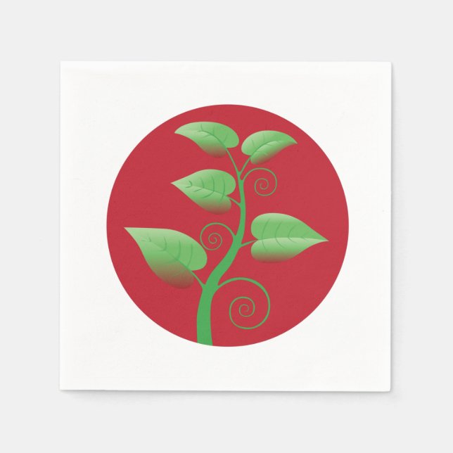 Red Leaves Napkins (Front)