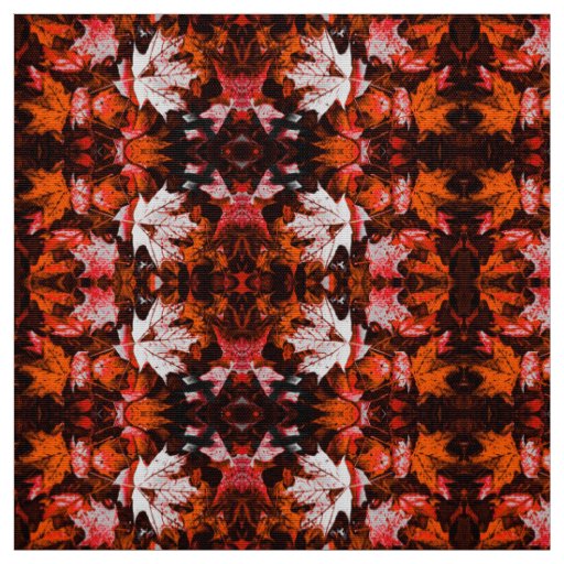 Red Leaves of Fall Fabric