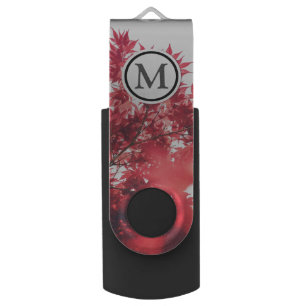 Red Leaves USB Flash Drive