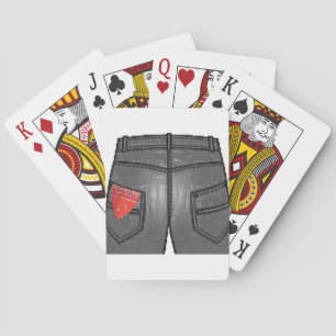 Red Left Hanky Poker Cards