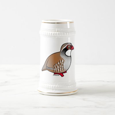 Red-legged Partridge Beer Stein