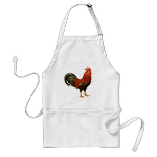 Red Leghorn Rooster Adult Apron