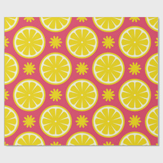Red Lemon Wrapping Paper