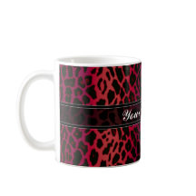 Red Leopard Animal Print Custom