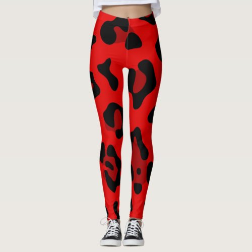 red leopard leggings