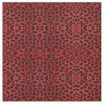 Red Leopard Print Fabric