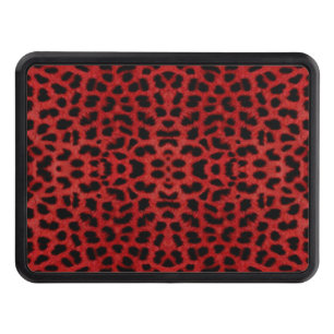 Red Leopard Print Hitch Cover