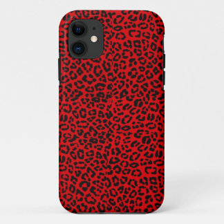 Red Leopard Print Iphone 5S Case