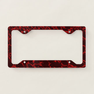 Red Leopard print License Plate Frame
