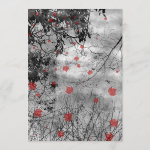 Red Letter Day Goth Wedding Invitation