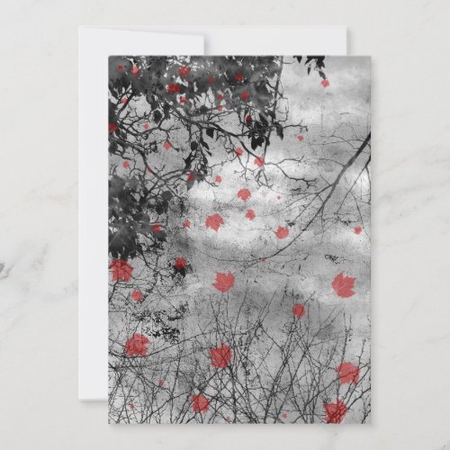 Red Letter Day Goth Wedding Invitation