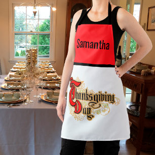 Red-Letter Words Thanksgiving Day Apron