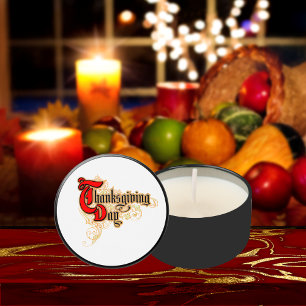 Red-Letter Words Thanksgiving Day Mini Candle Favors