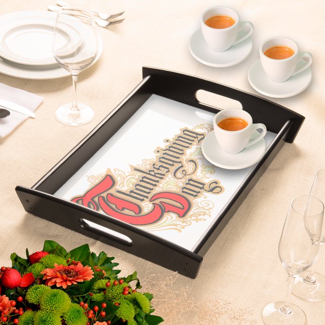 Red-Letter Words Thanksgiving Day Serving Tray (Creator Uploaded)